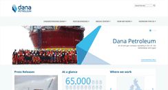 Desktop Screenshot of dana-petroleum.com